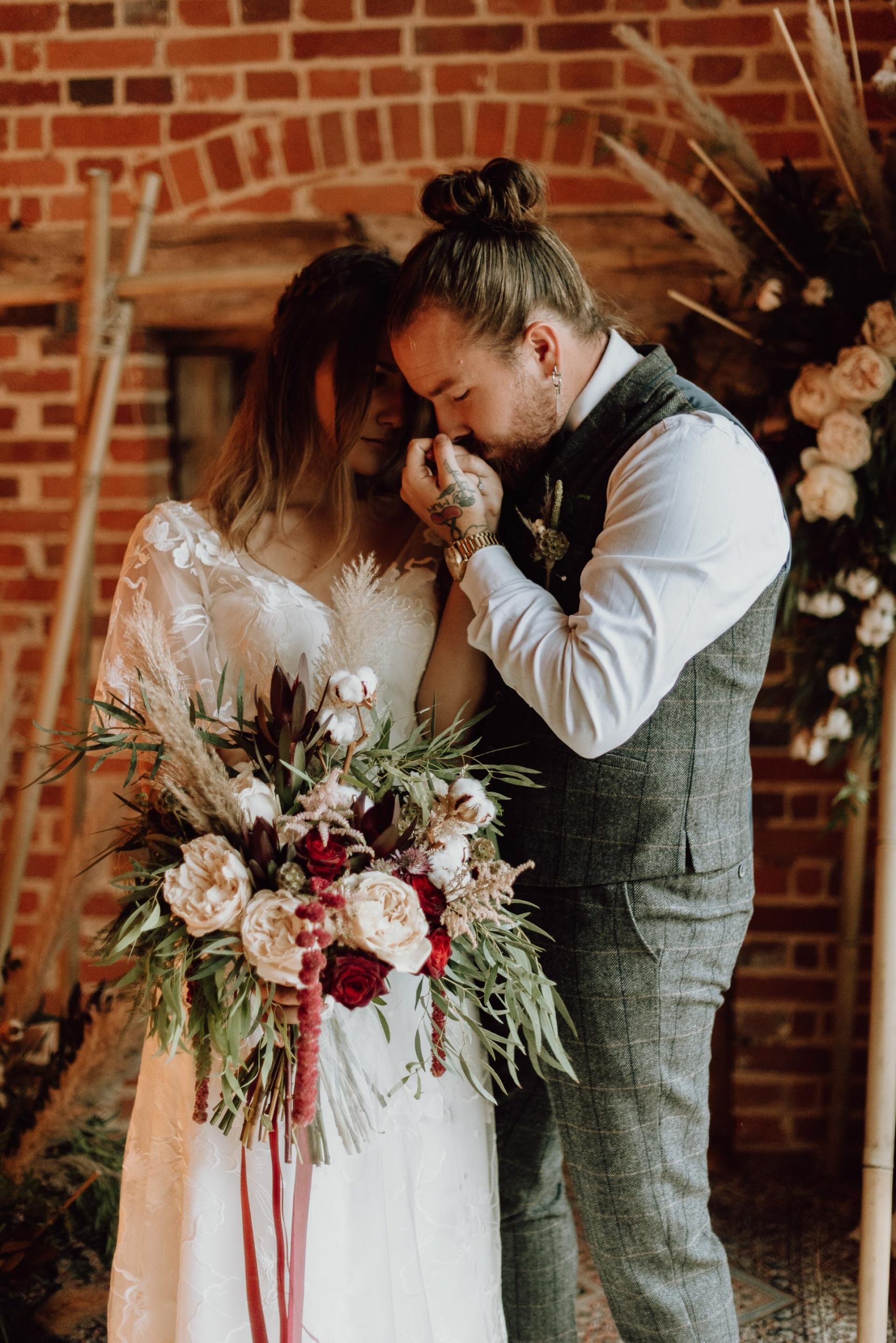 Romantic Boho Wedding Shoot - 25 July - Laura Williams Photography - LR-108 - Bury Court Barn.jpg