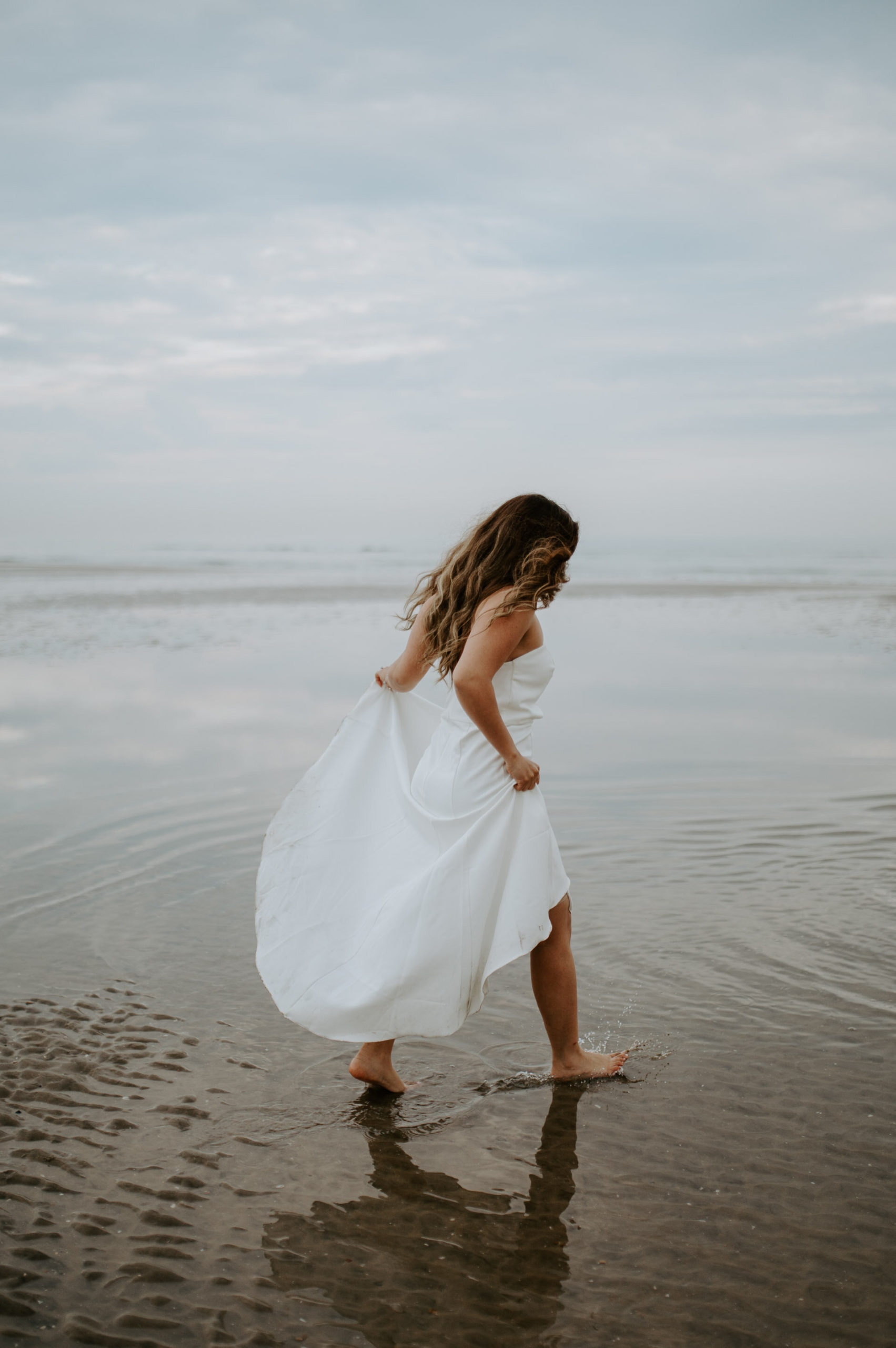 Demiana and Goergeuos - Camber Sands Golden Hour Beach Shoot - Laura Williams Photography-21.jpg