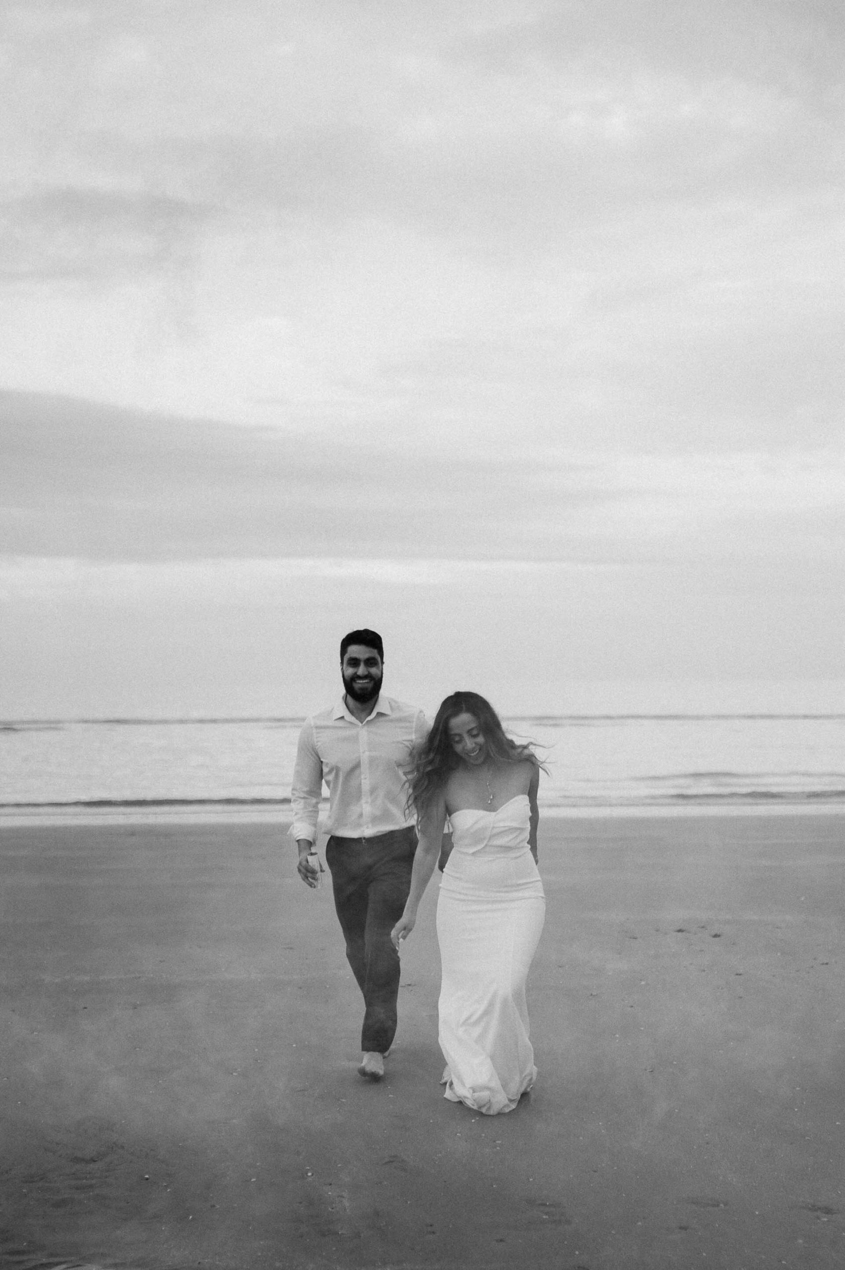 Demiana and Goergeuos - Camber Sands Golden Hour Beach Shoot - Laura Williams Photography-33.jpg