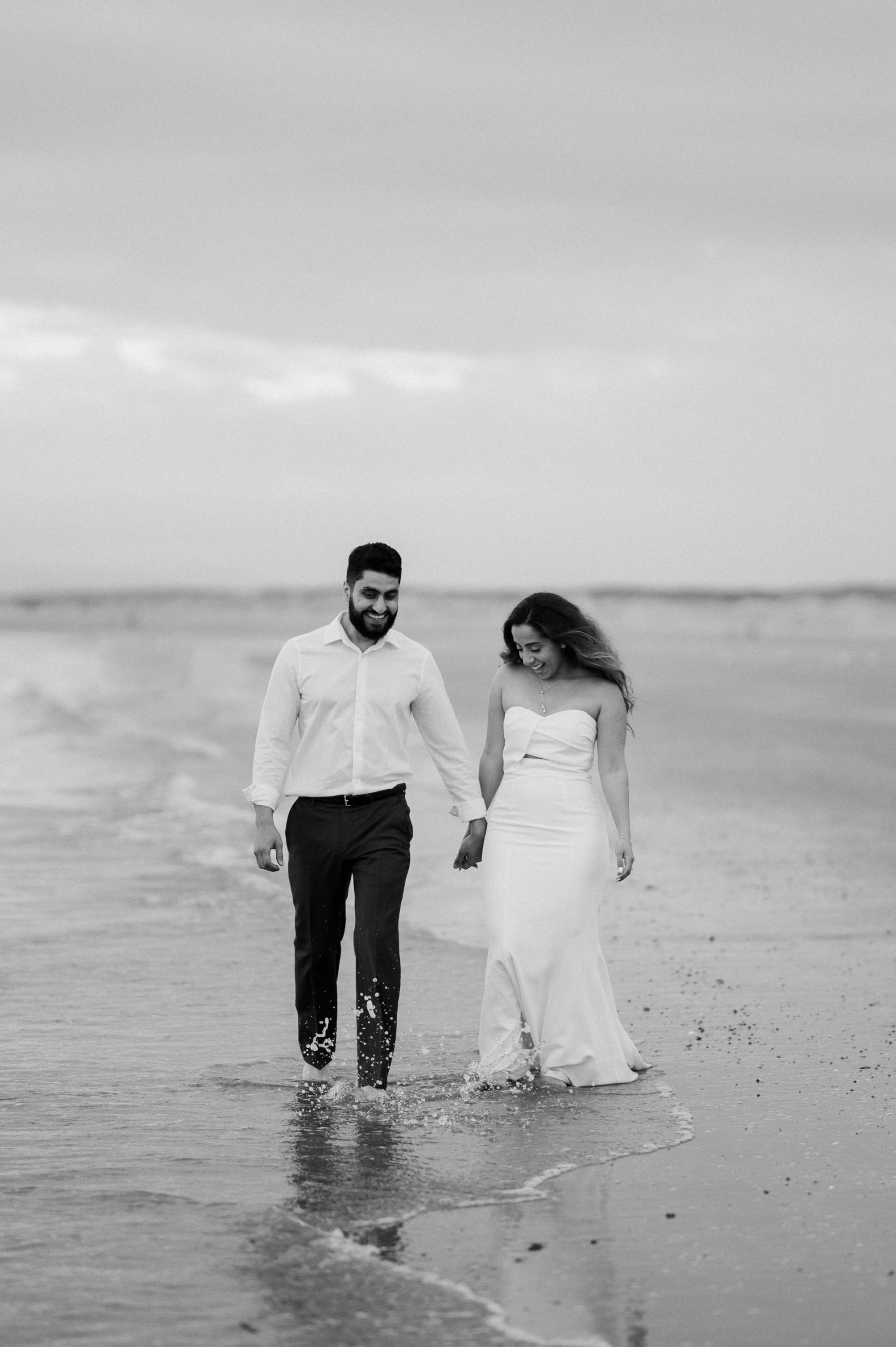 Demiana and Goergeuos - Camber Sands Golden Hour Beach Shoot - Laura Williams Photography-36.jpg