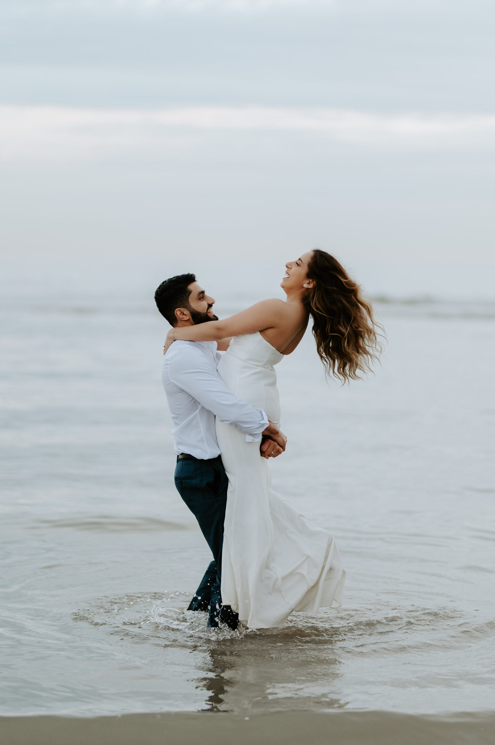 Demiana and Goergeuos - Camber Sands Golden Hour Beach Shoot - Laura Williams Photography-44.jpg