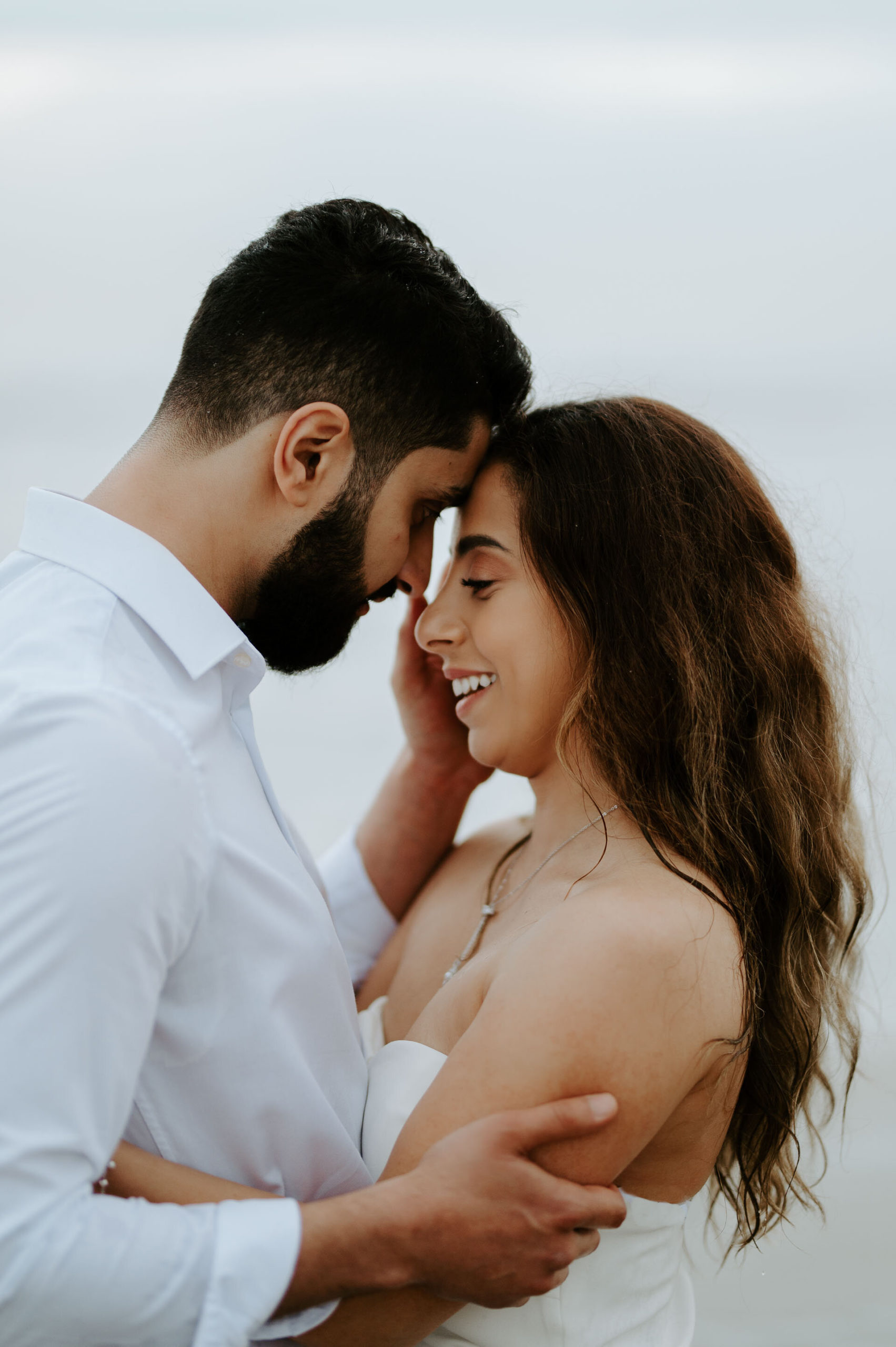 Demiana and Goergeuos - Camber Sands Golden Hour Beach Shoot - Laura Williams Photography-51.jpg
