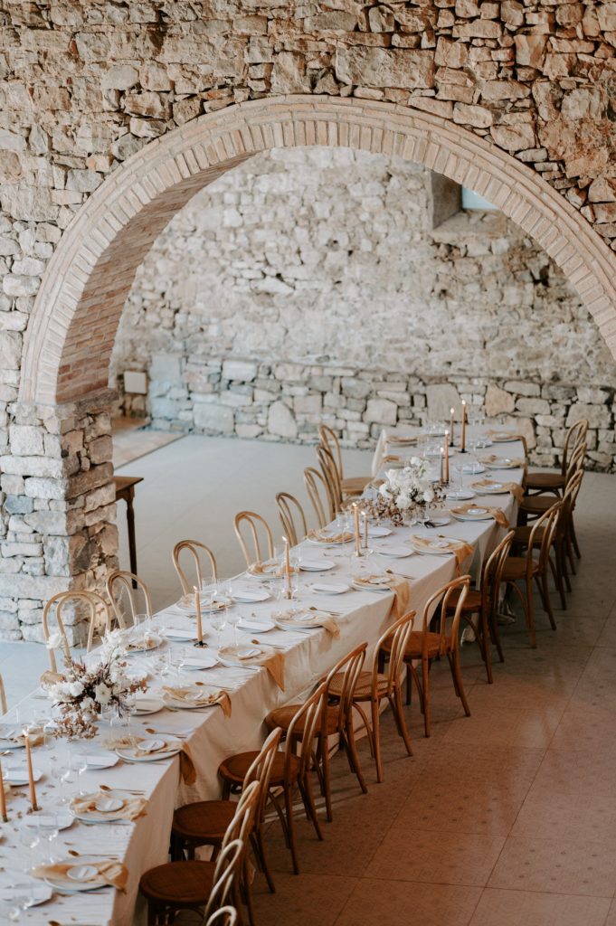 wedding breakfast reception set up at this must be the place barcelona
