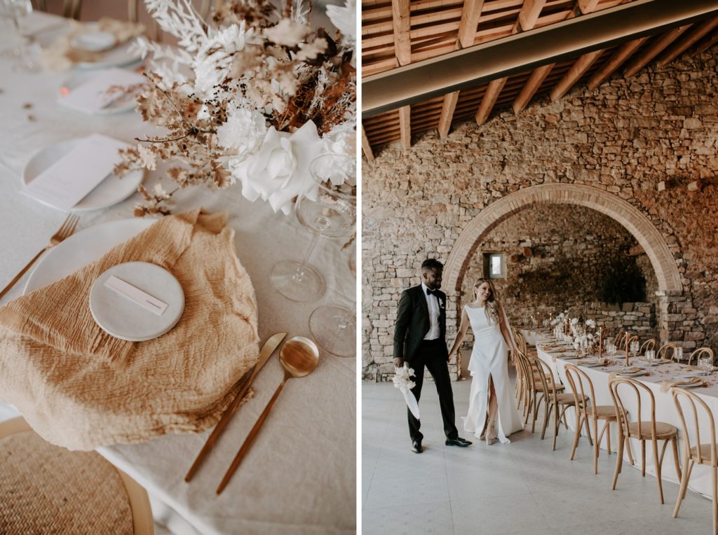 wedding breakfast reception set up at this must be the place barcelona
