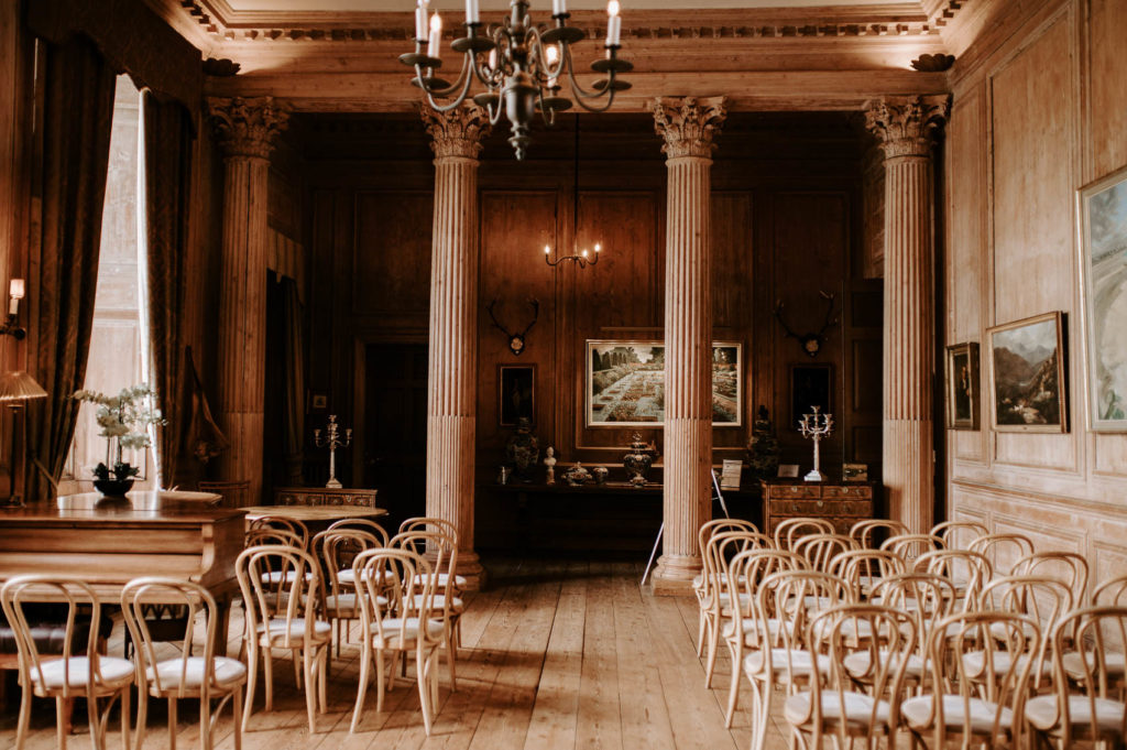 glemham hall ceremony set up