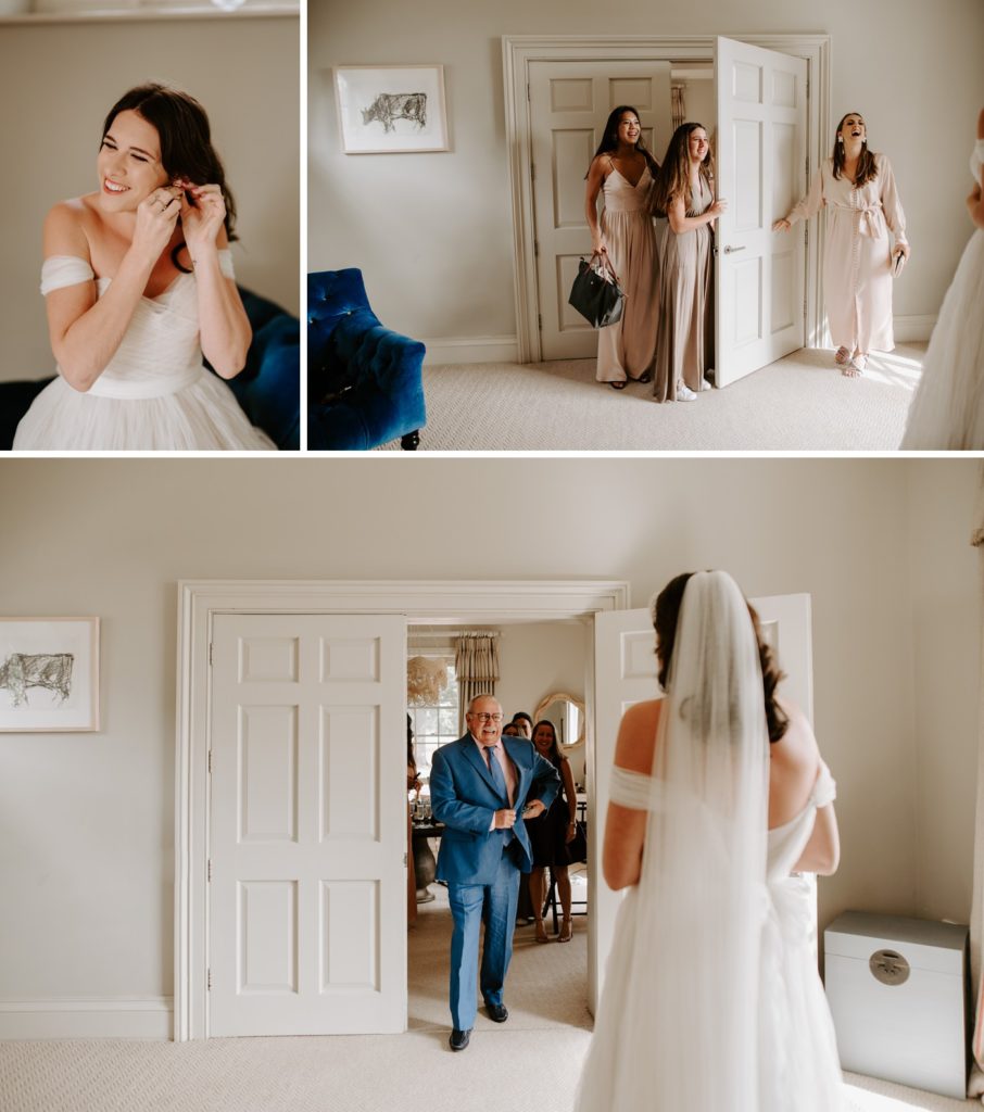 bride getting ready at wilderness reserve
