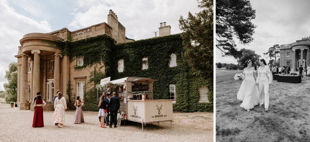 cocktail hour at sibton park estate