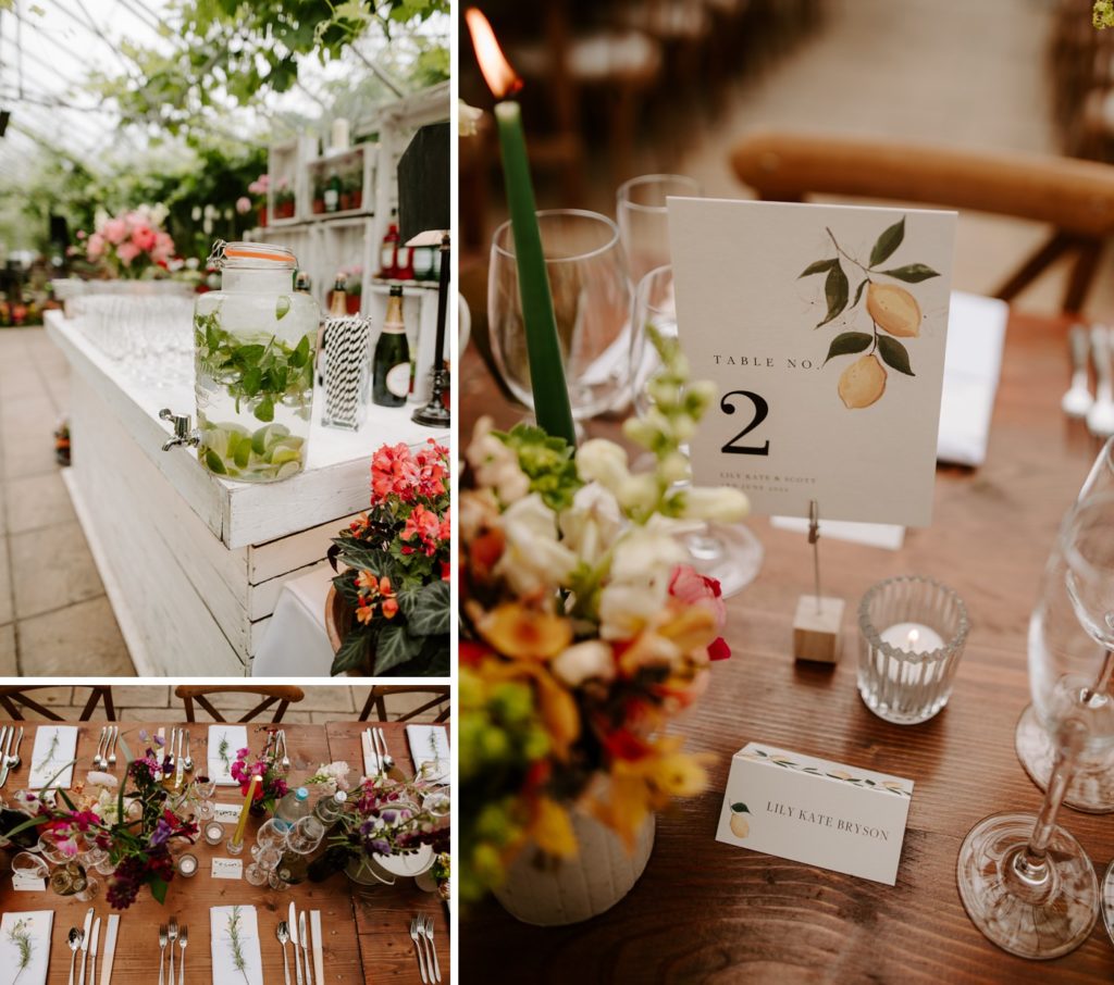 West Green house gardens wedding reception