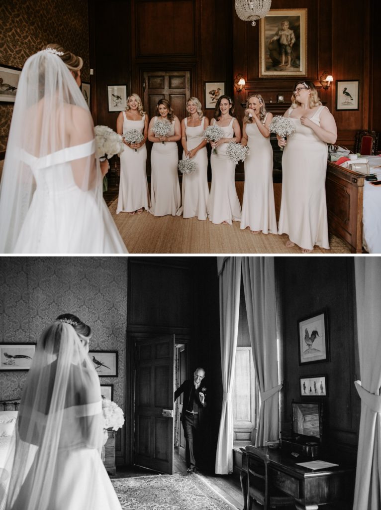 bride first looks at glemham hall