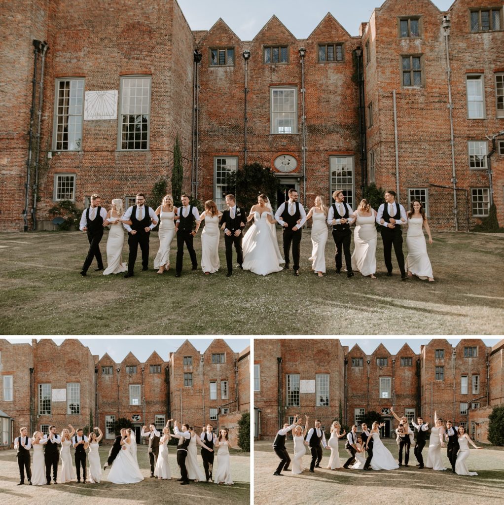 fun bridal party portraits