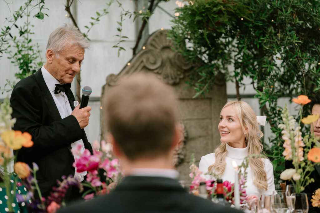 father of the bride wedding speech at West green house gardens