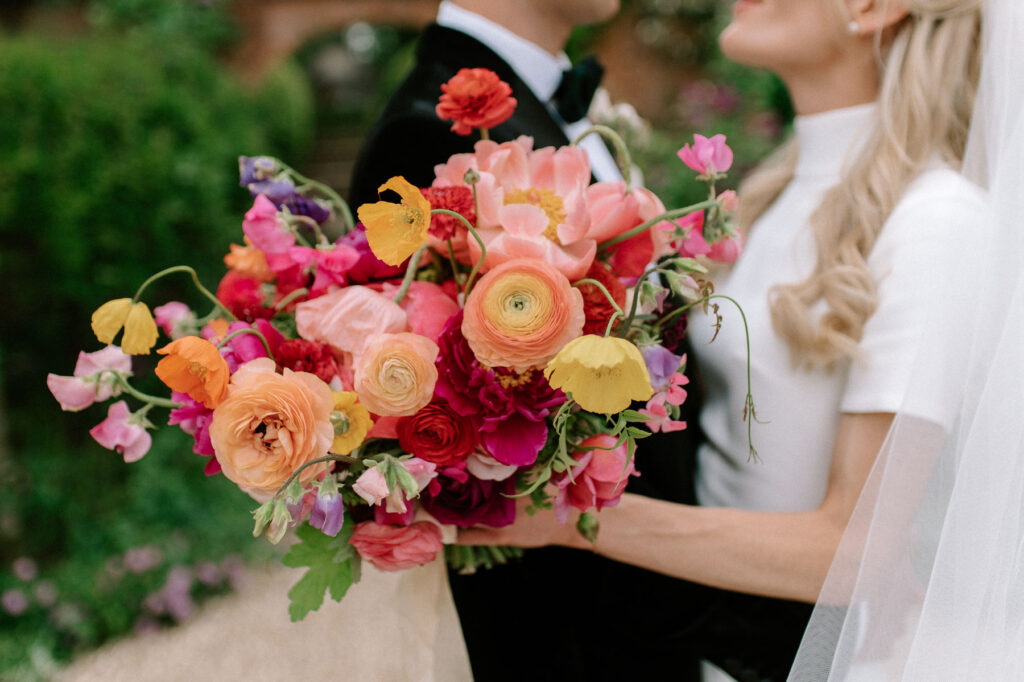 colourful summer bouquet at West Green house gardens in Surrey