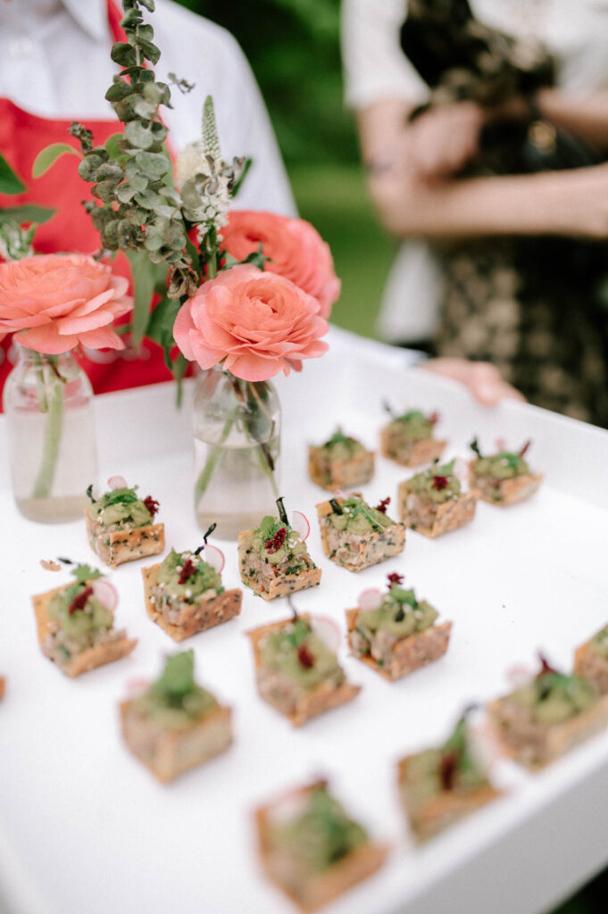 wedding day canapes