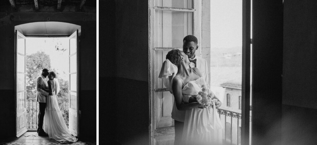 couple inside by window at Colonia Rusinol