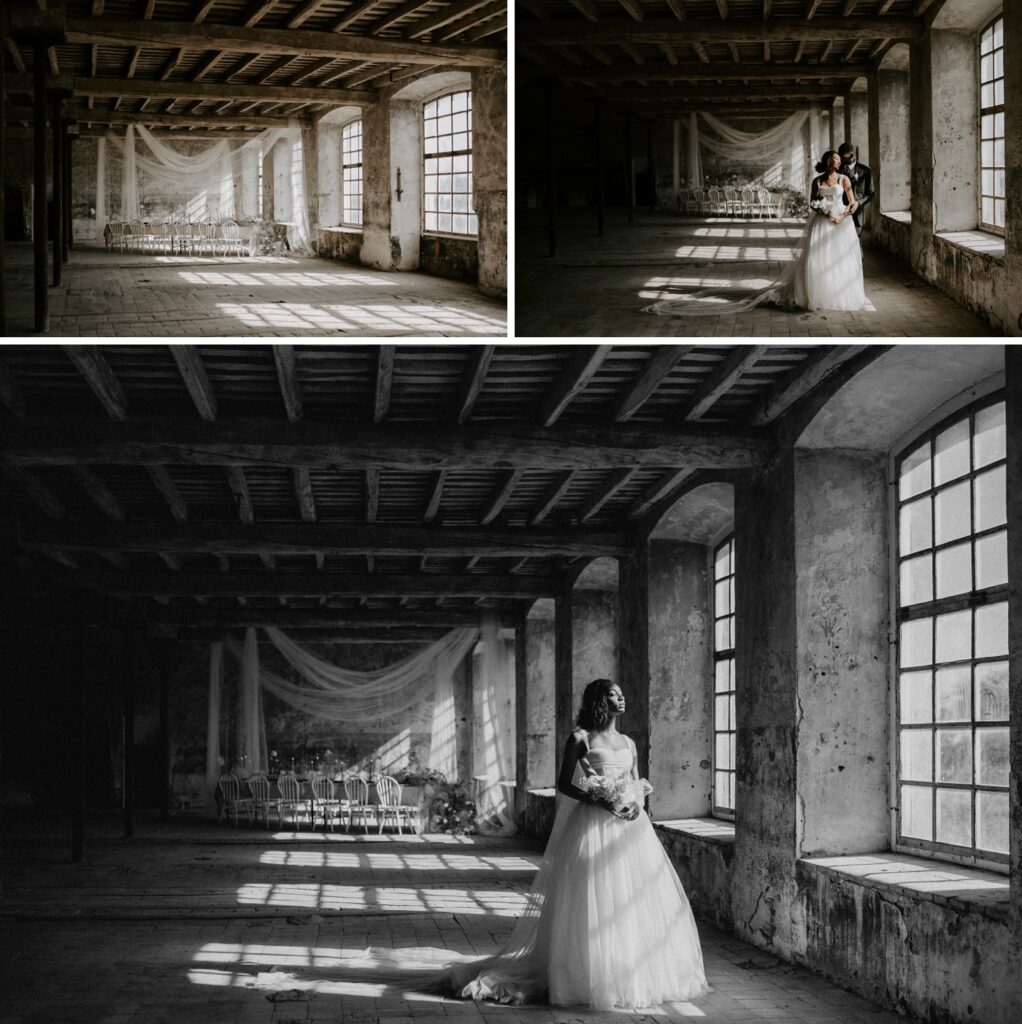 industrial wedding at Colonia Rusinol