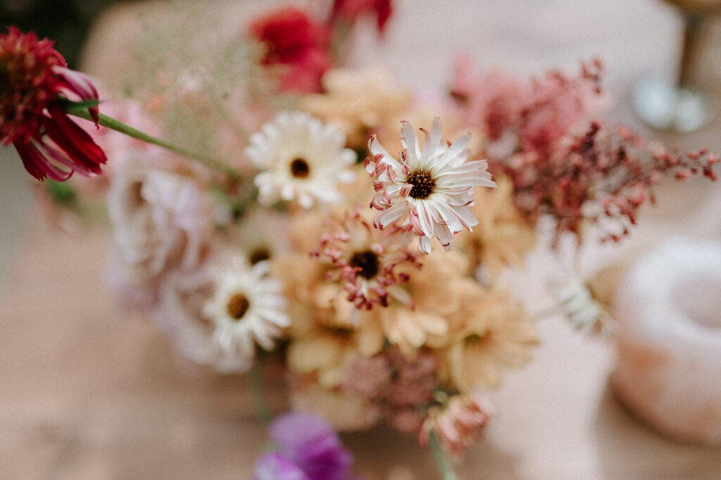 colourful spring florals at Euridge manor 
