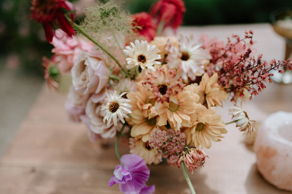 colourful spring florals at Euridge manor 
