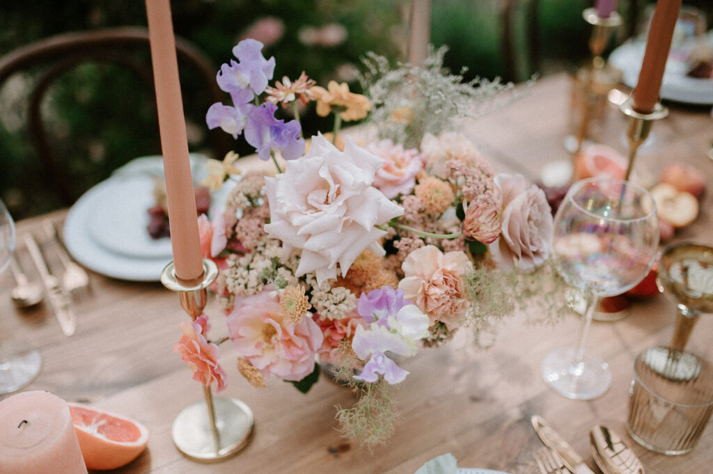 colourful spring florals at Euridge manor 