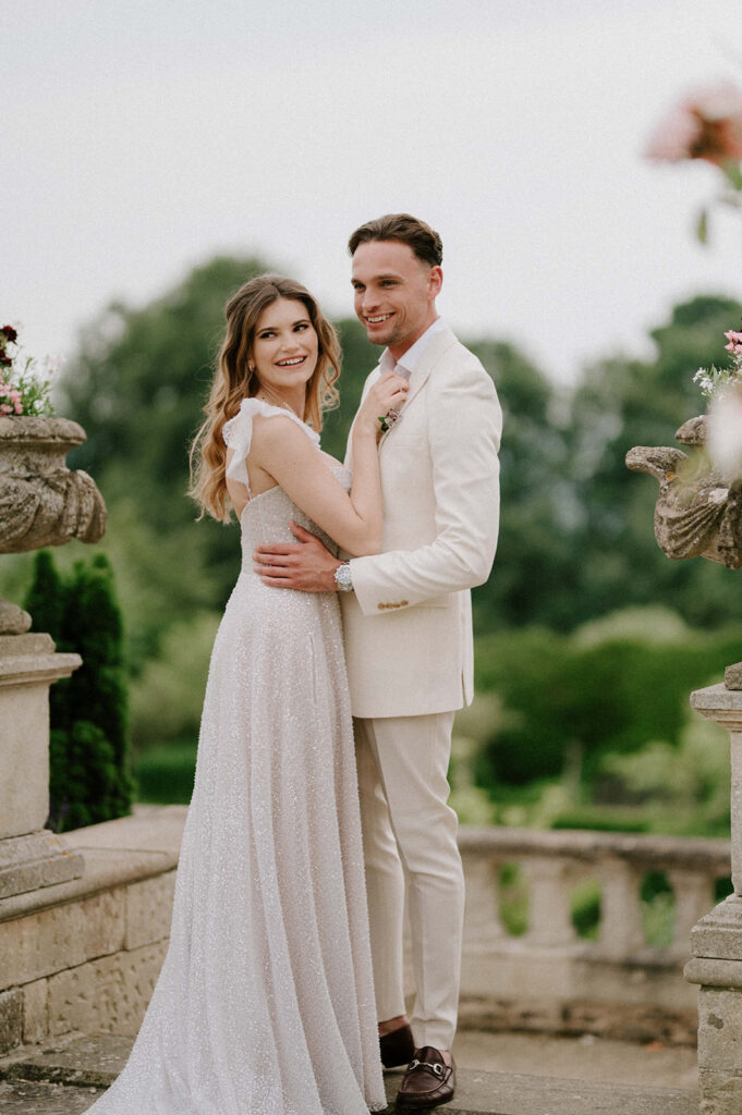 couple laughing at euridge manor 
