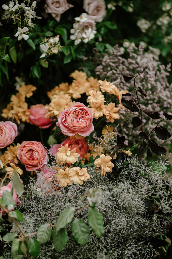 colourful spring florals at euridge manor