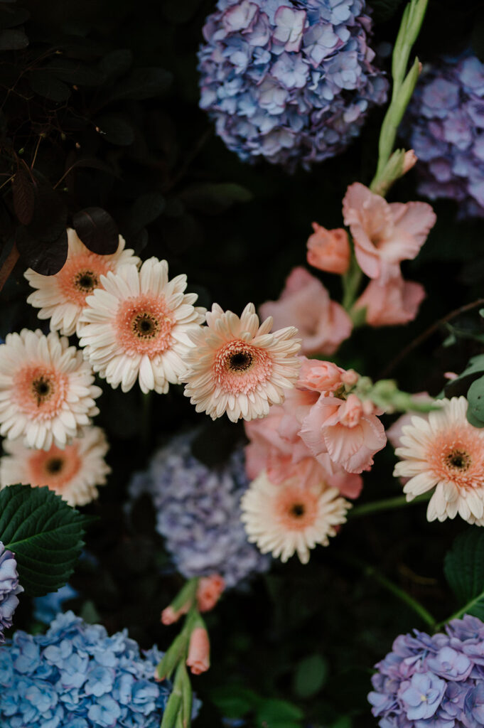 colourful spring florals at euridge manor