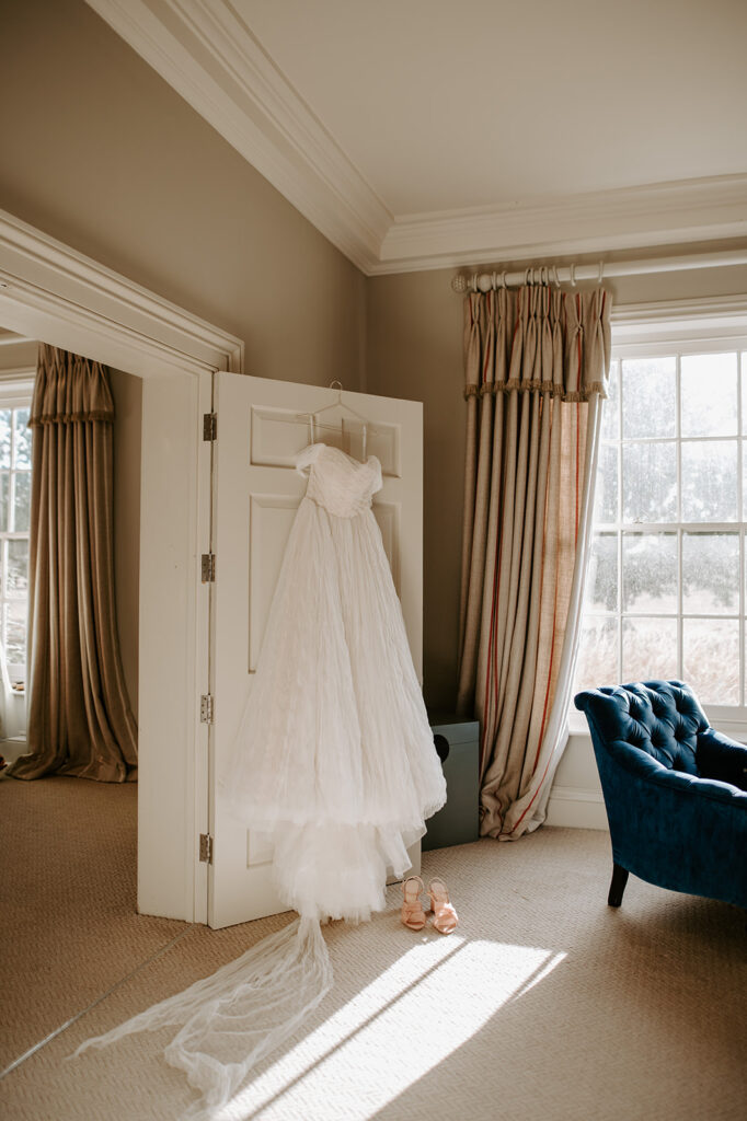 wedding dress with loeffler randall shoes