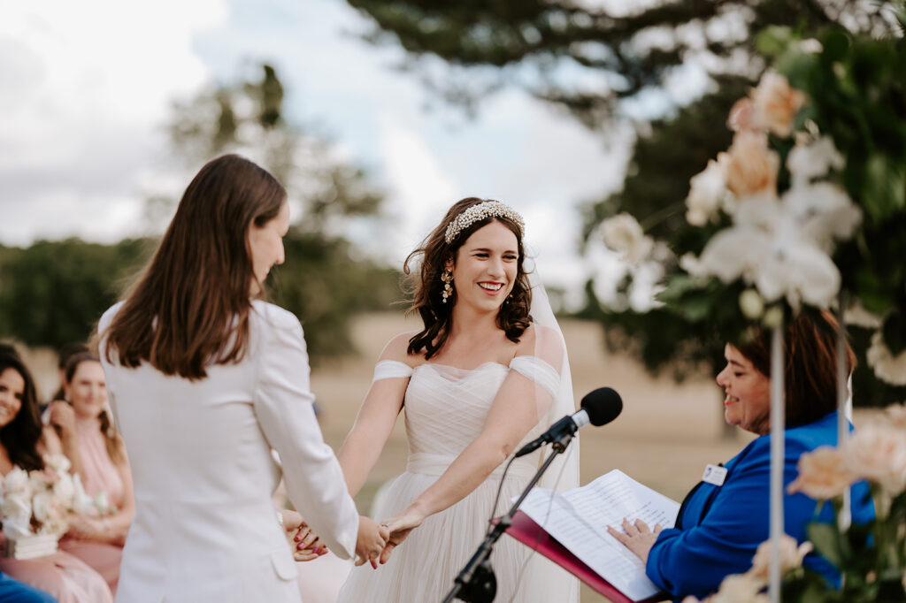 two brides getting married