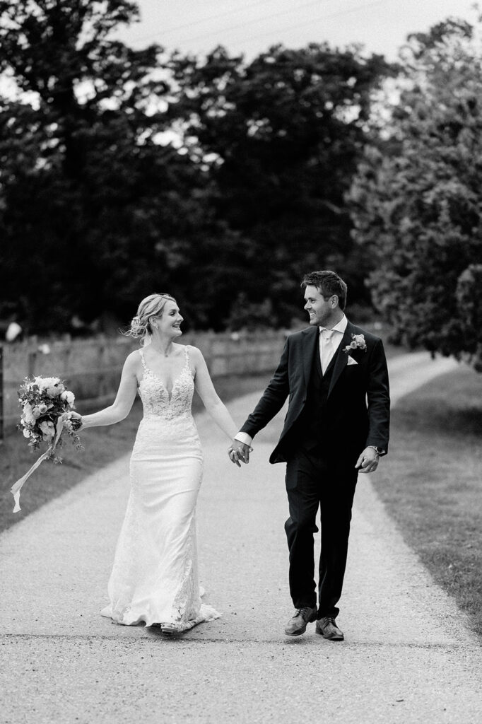couple walking at retreat east