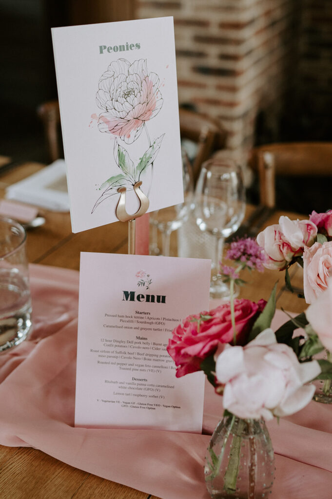 pink peonies in the great barn at retreat east