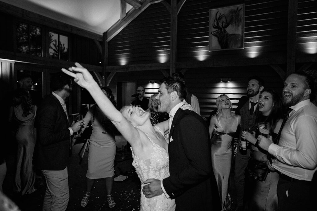 couple having first dance at retreat east