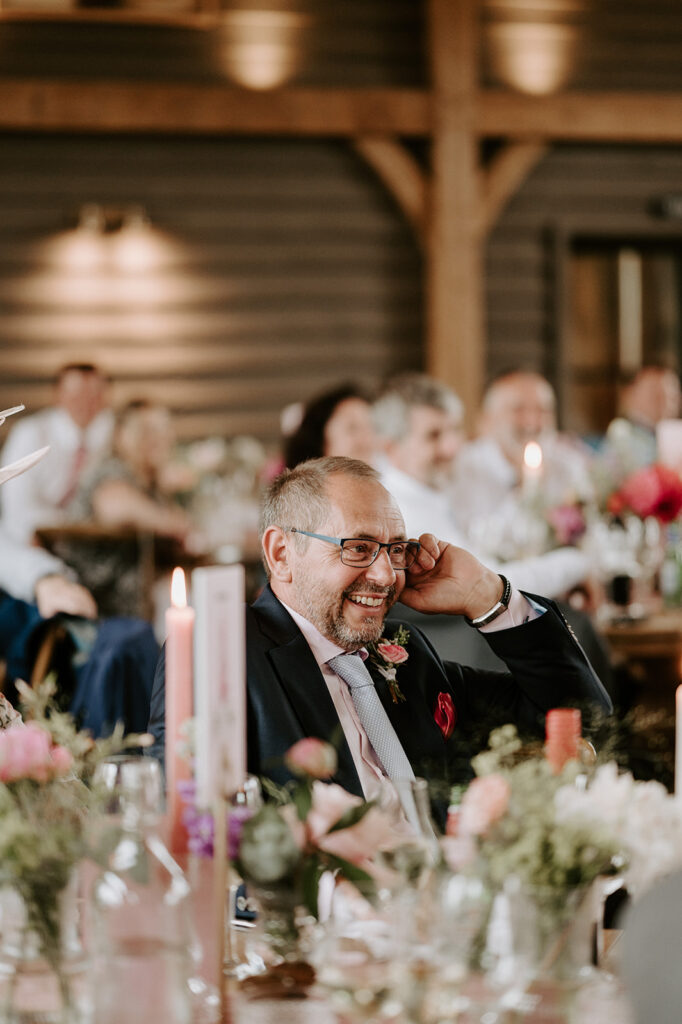guest reaction to speeches at retreat east wedding