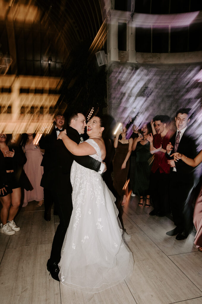 bride and groom first dance 