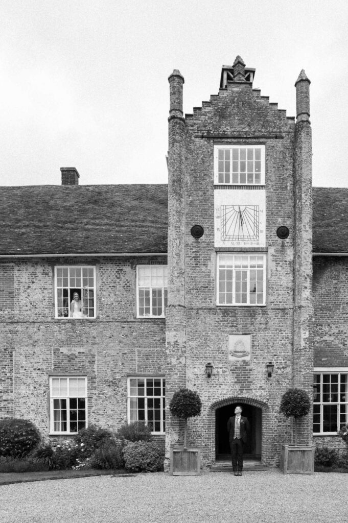 Exterior of Bruisyard Hall wedding venue in Suffolk 